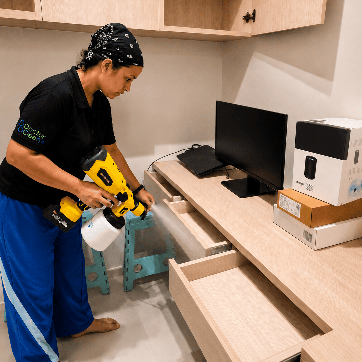 Formaldehyde removal photocatalyst treatment for new HDB and condo renovations